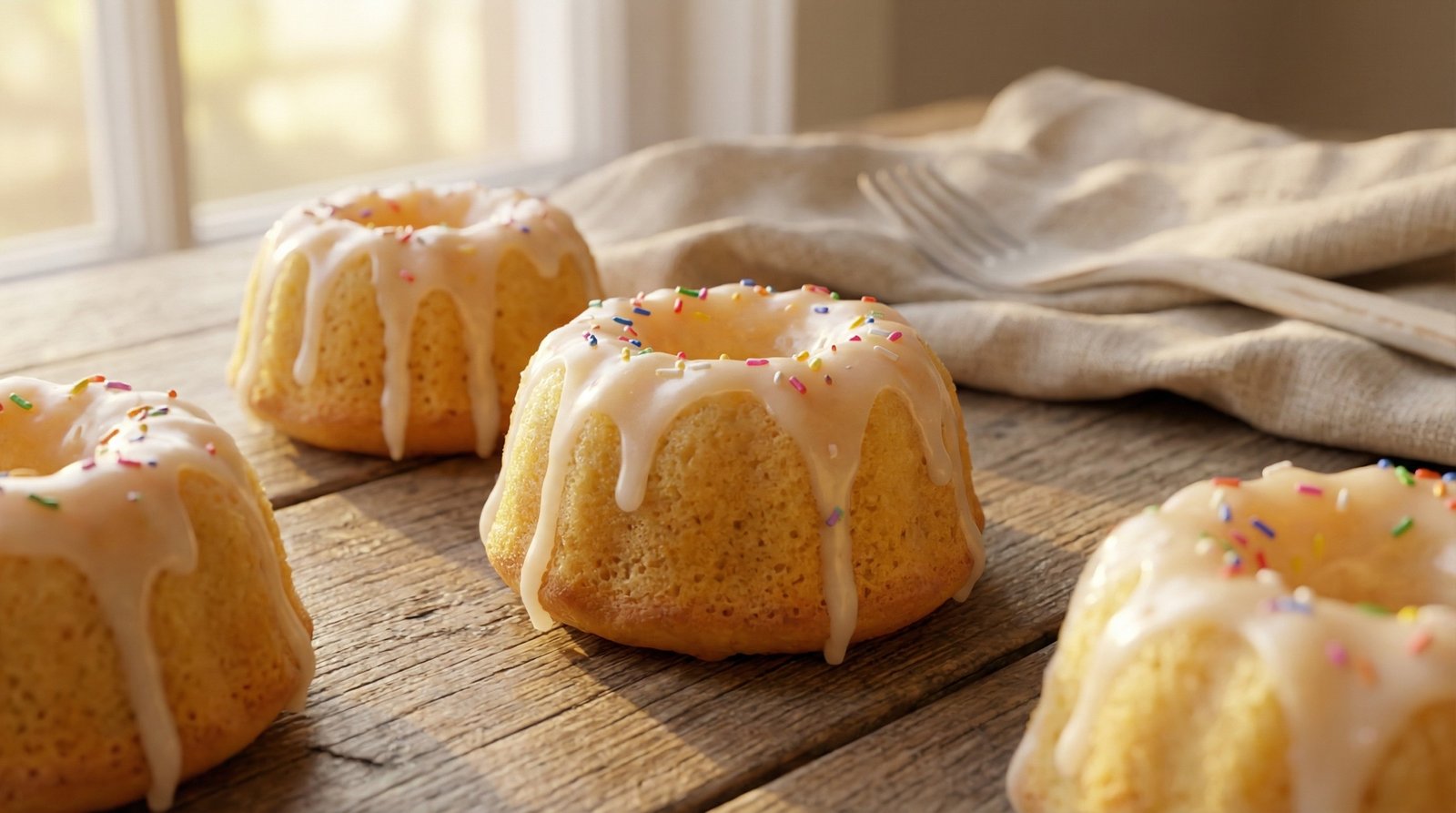 Lemon Sprinkle Cakes