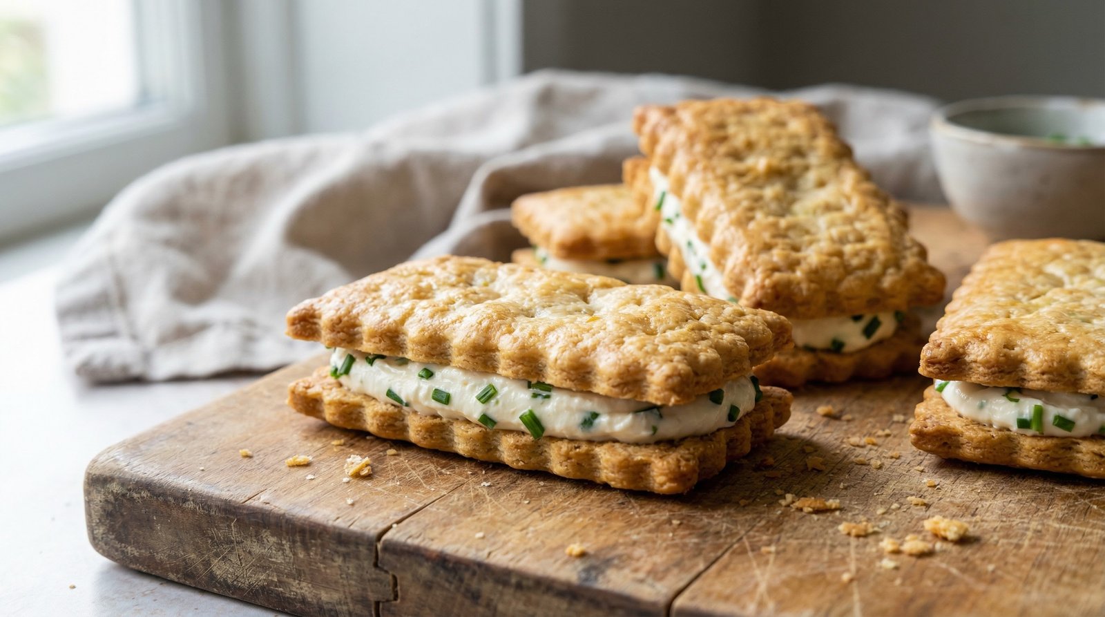 Cheese Cracker Sandwiches