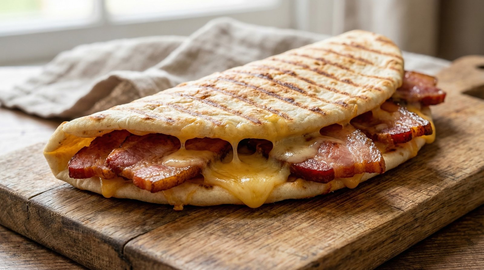 Bacon and Cheese Flatbreads