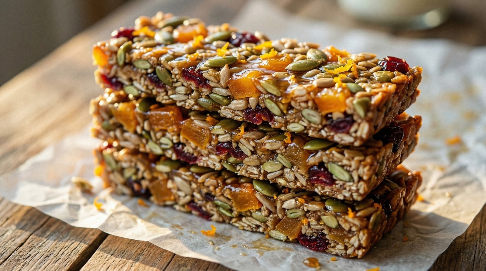 Vanilla and Fruit Seeded Granola Bars