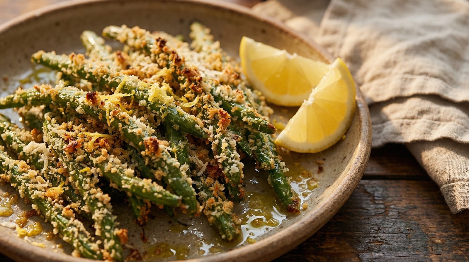 Crispy Parmesan Green Beans
