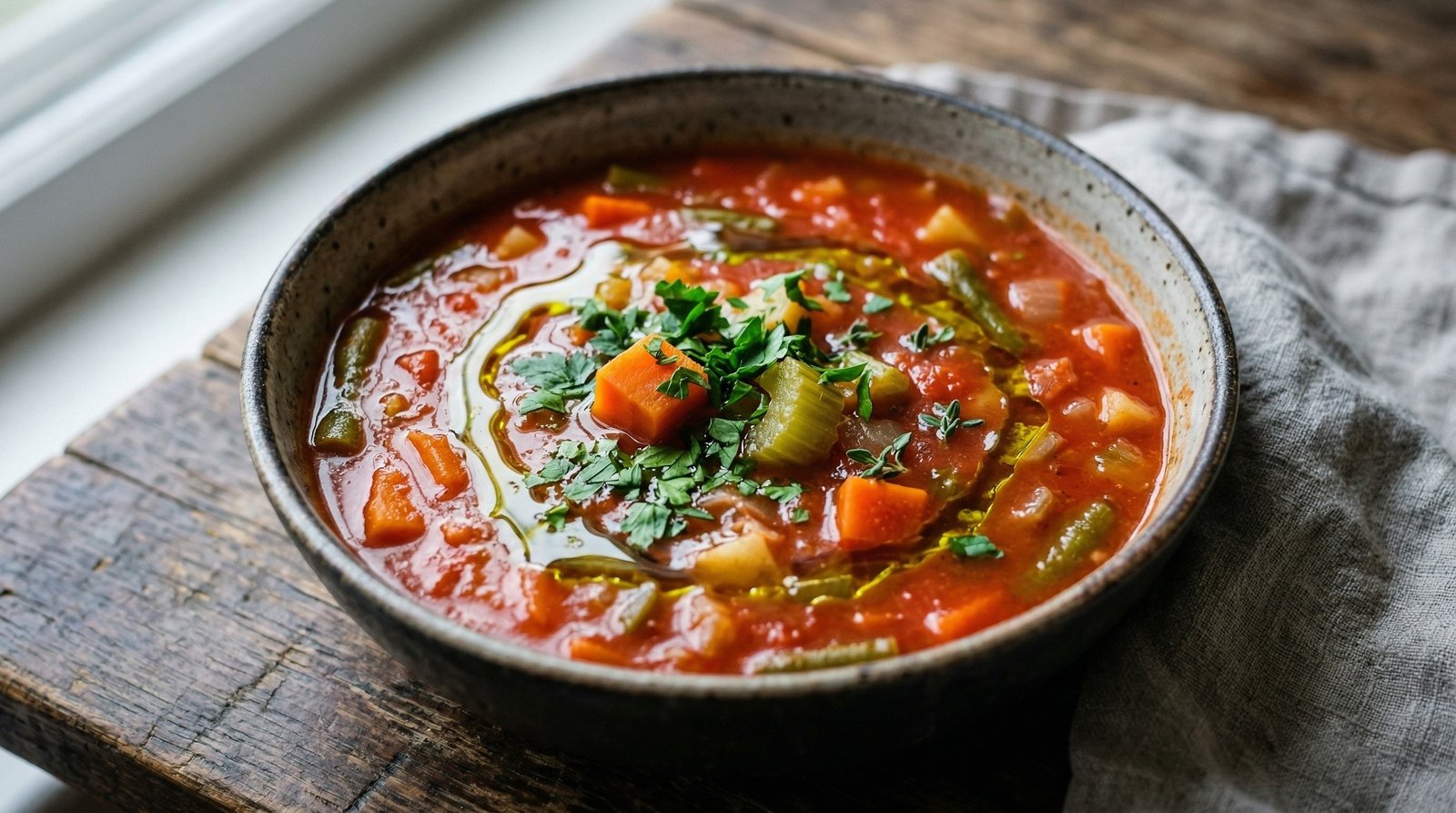 Vegetable Soup for One