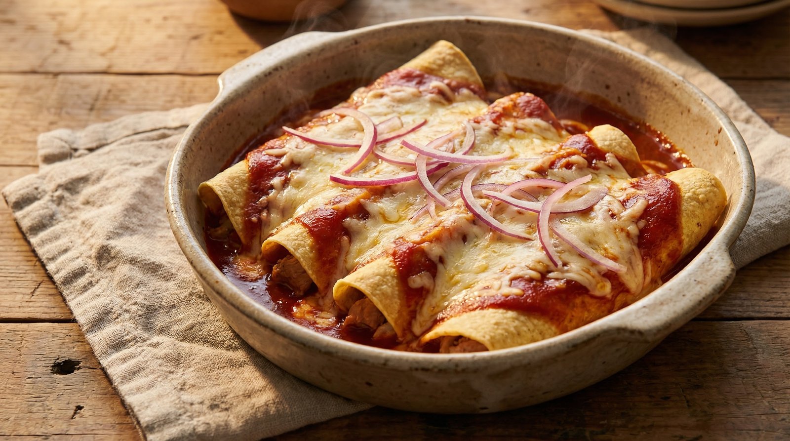 Pork Enchiladas (Enchiladas de Puerco)