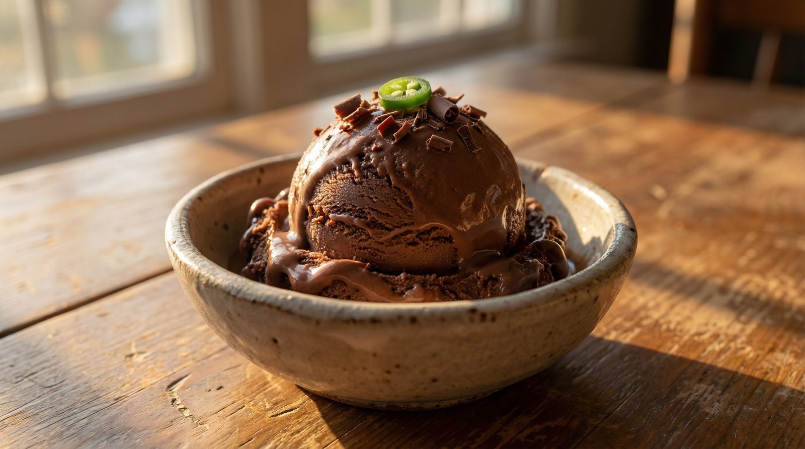 Chocolate Jalapeño Ice Cream