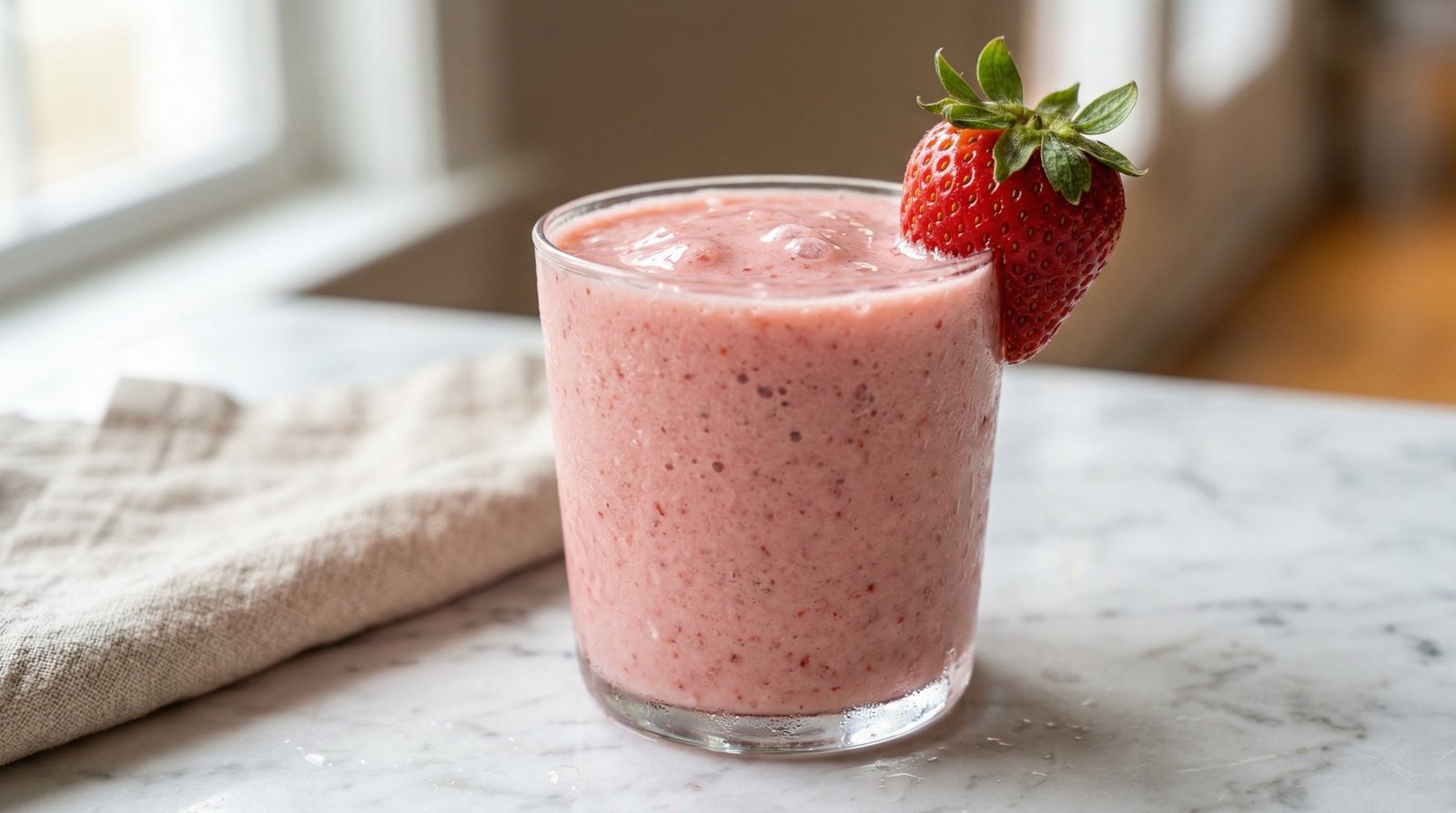 Quick Creamy Strawberry Yogurt Smoothie