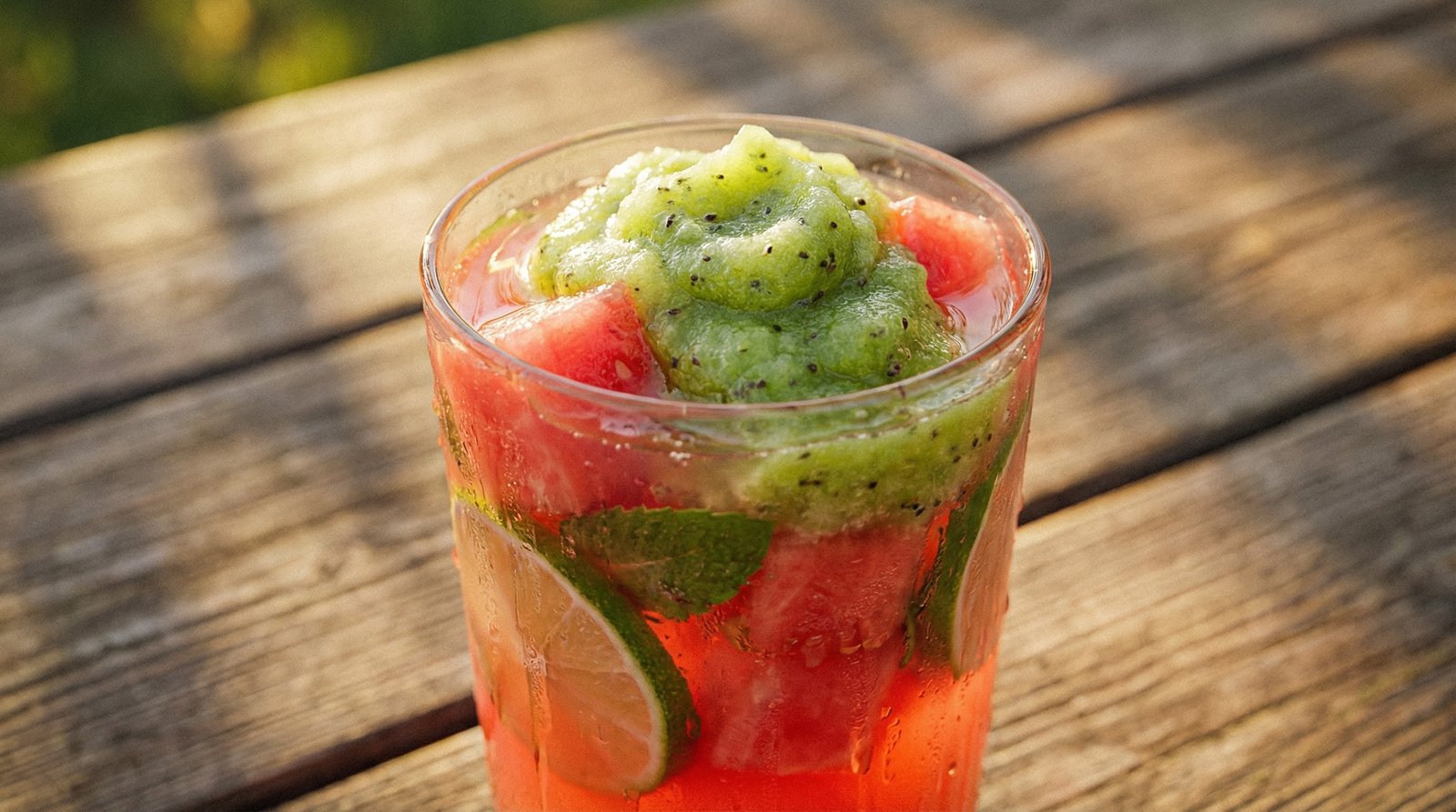 Watermelon Lemonade with Kiwifruit