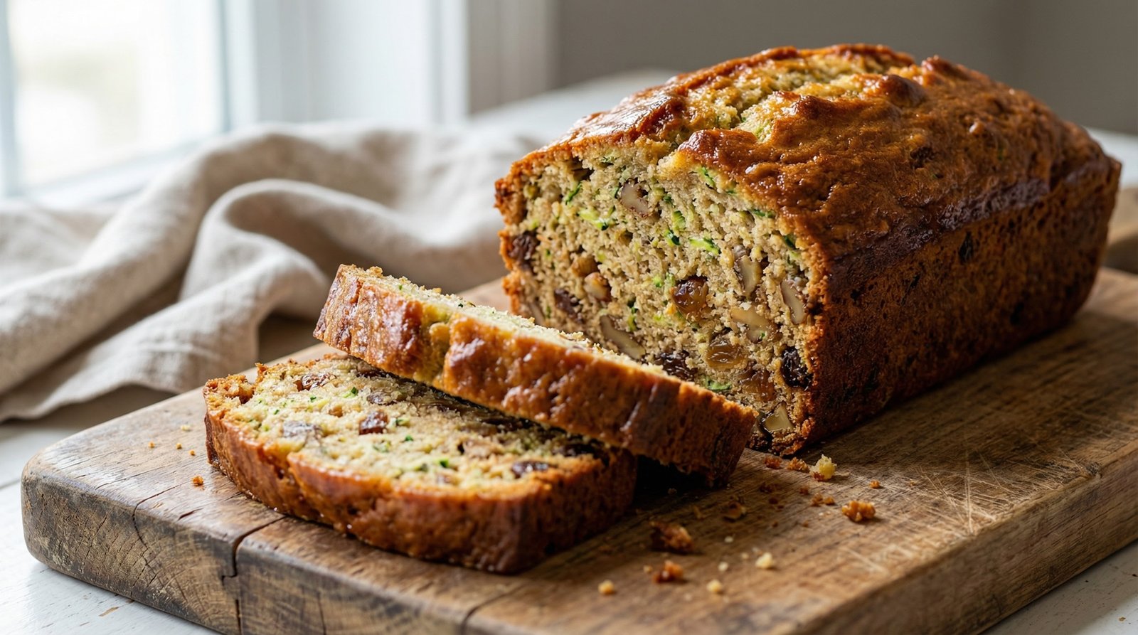 Lower Calorie Zucchini Bread
