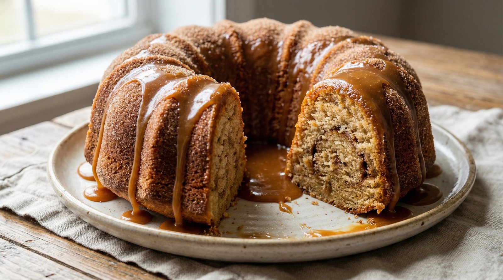 Caramel Snickerdoodle Cake