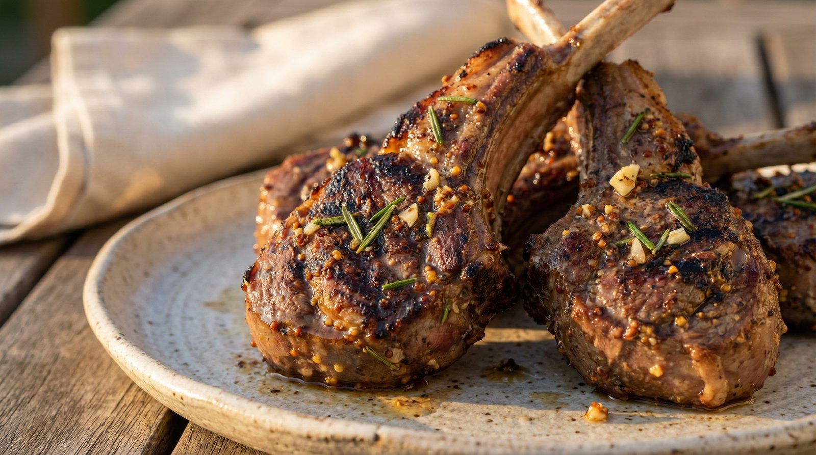 Grilled Rosemary Lamb Chops