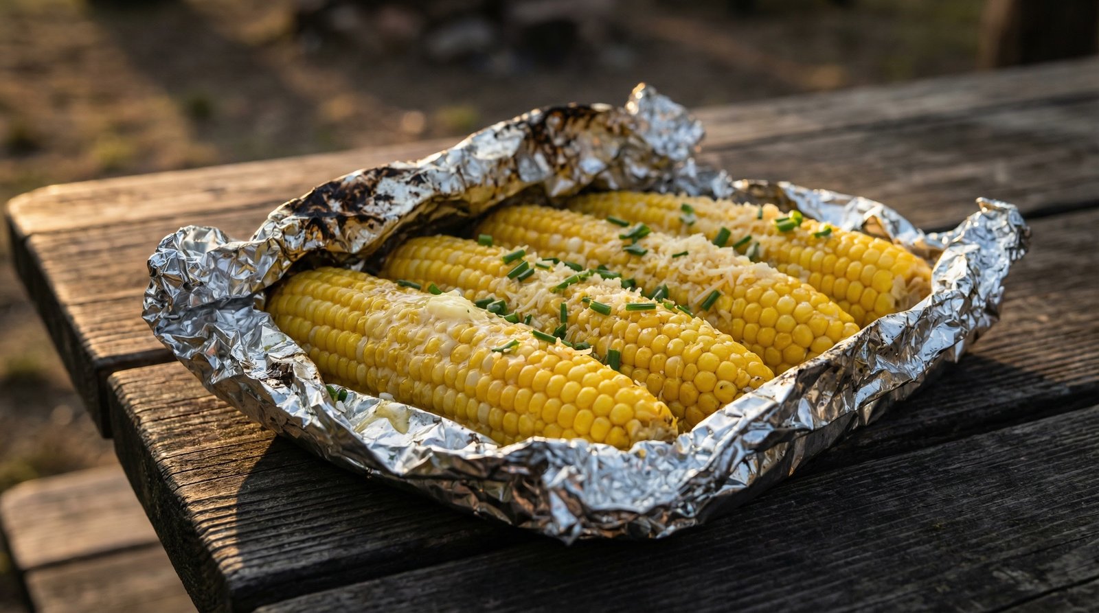 Foil Packet Grilled Corn