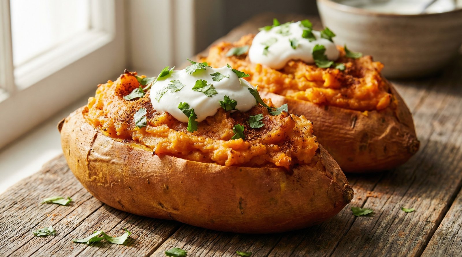 Chipotle Twice-Baked Sweet Potatoes