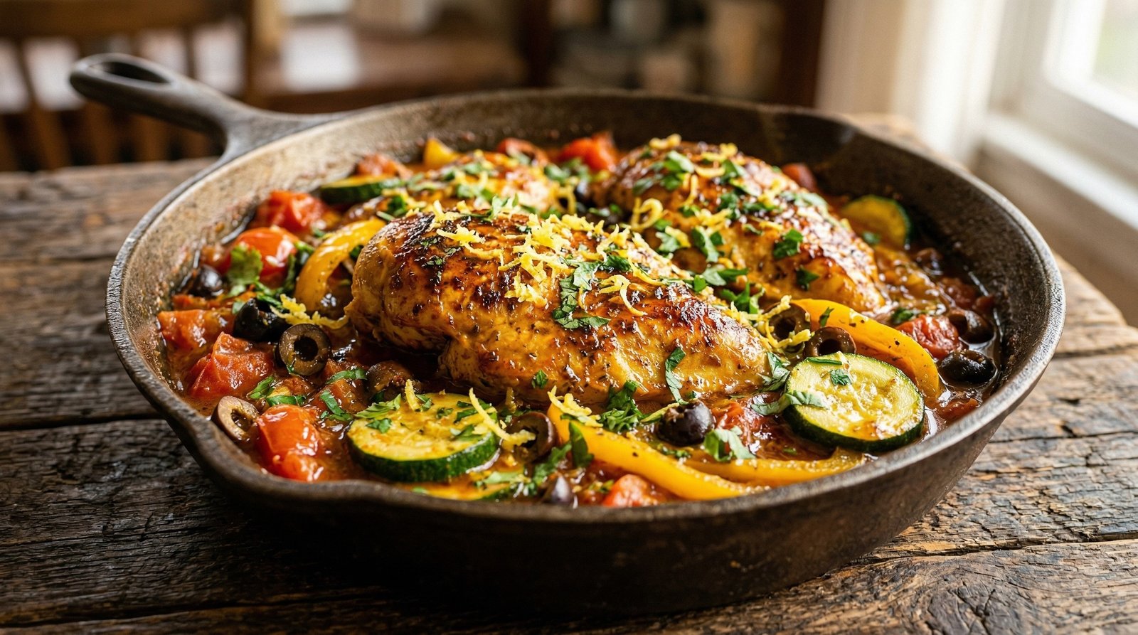 Moroccan Skillet Chicken
