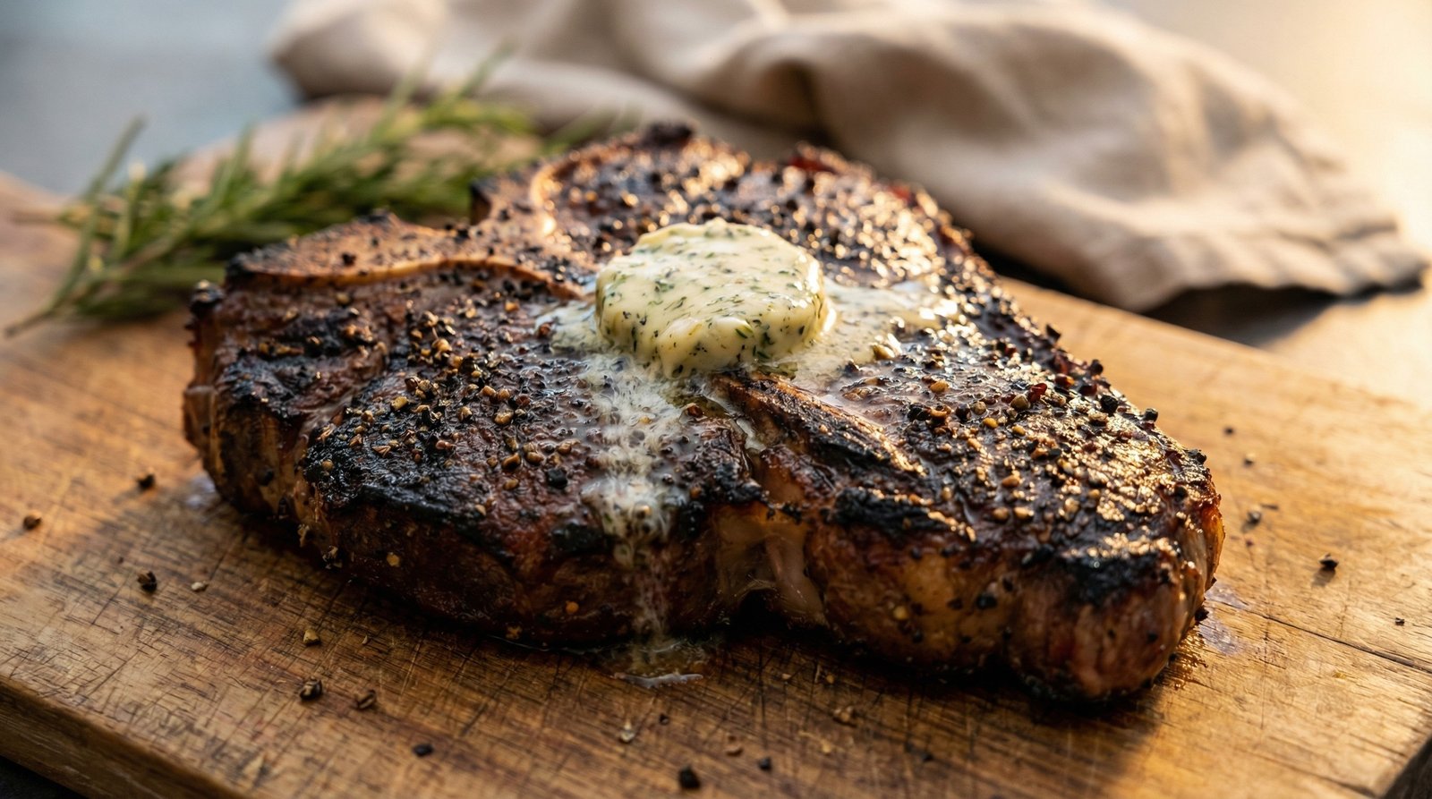 Peppercorn T-Bone Steaks