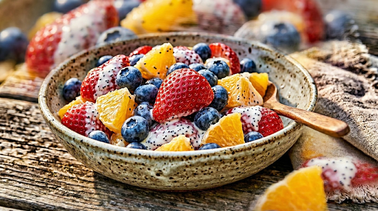 Strawberry, Blueberry, and Orange Salad