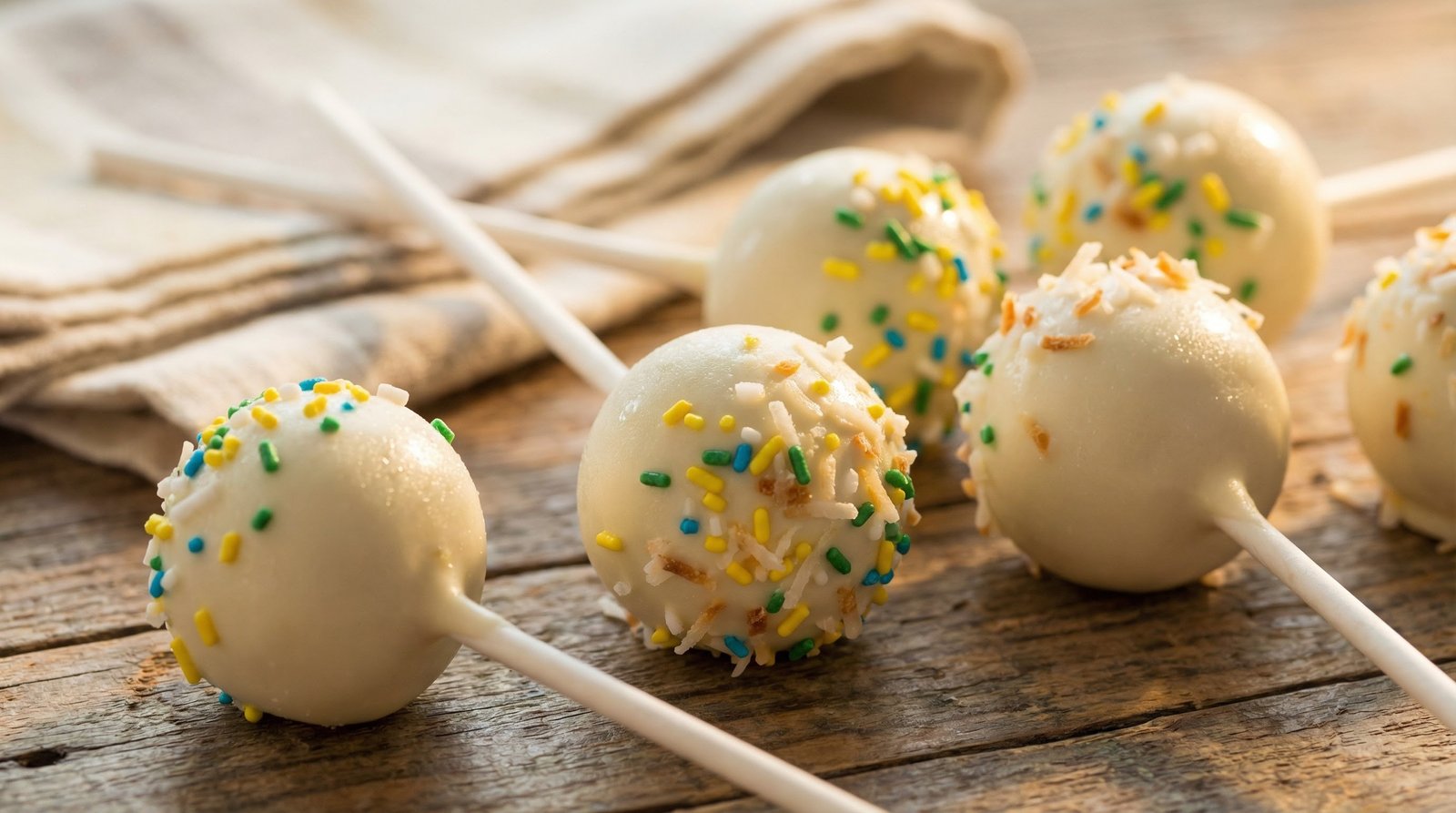 Piña Colada Cake Pops