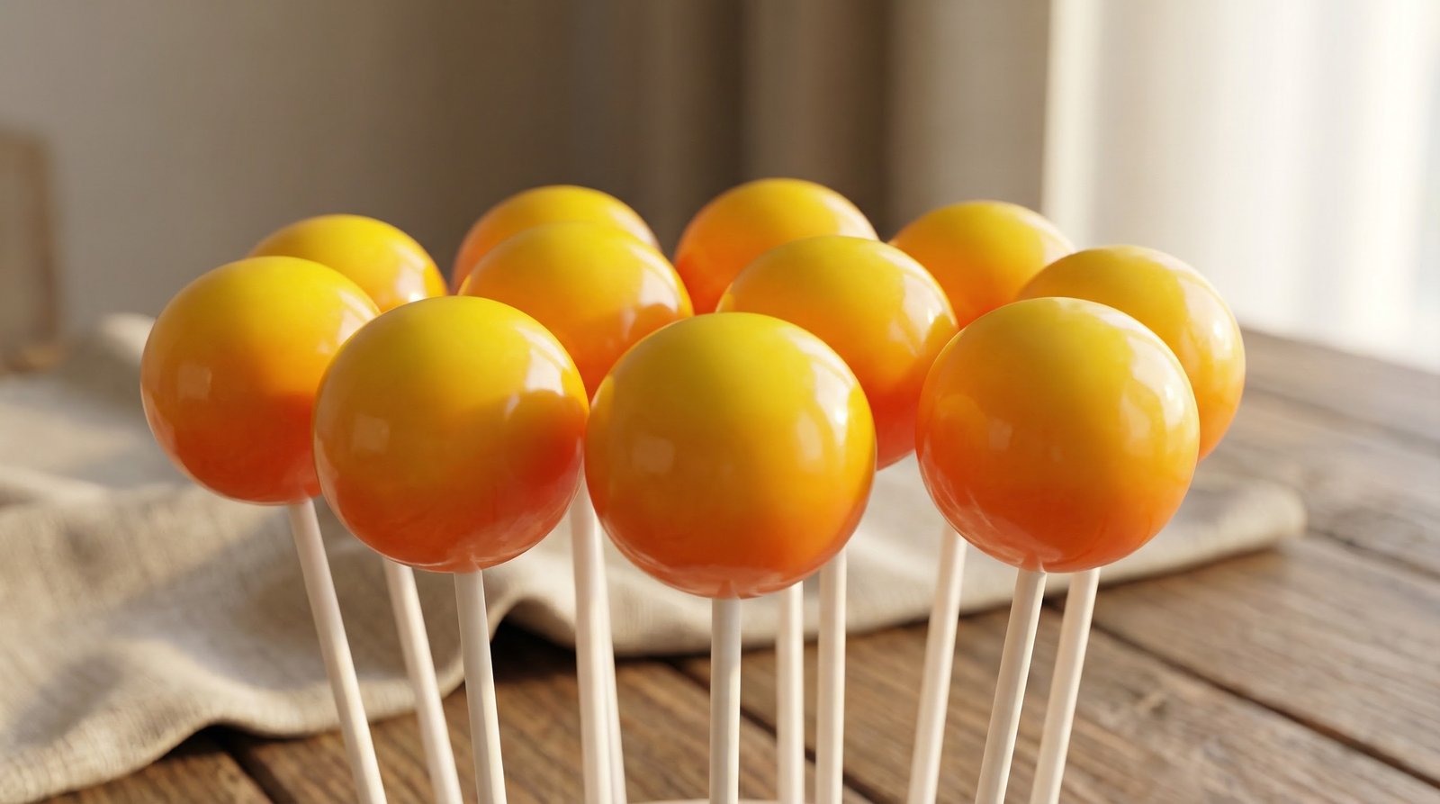 Tequila Sunrise Cake Pops
