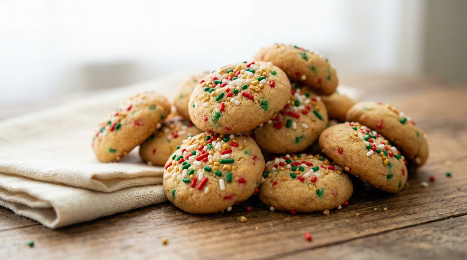 Mini Holiday Confetti Cookies