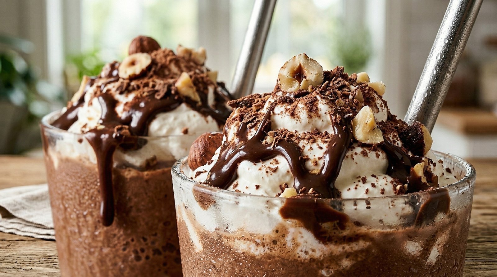 Chocolate-Hazelnut Breakfast Smoothies