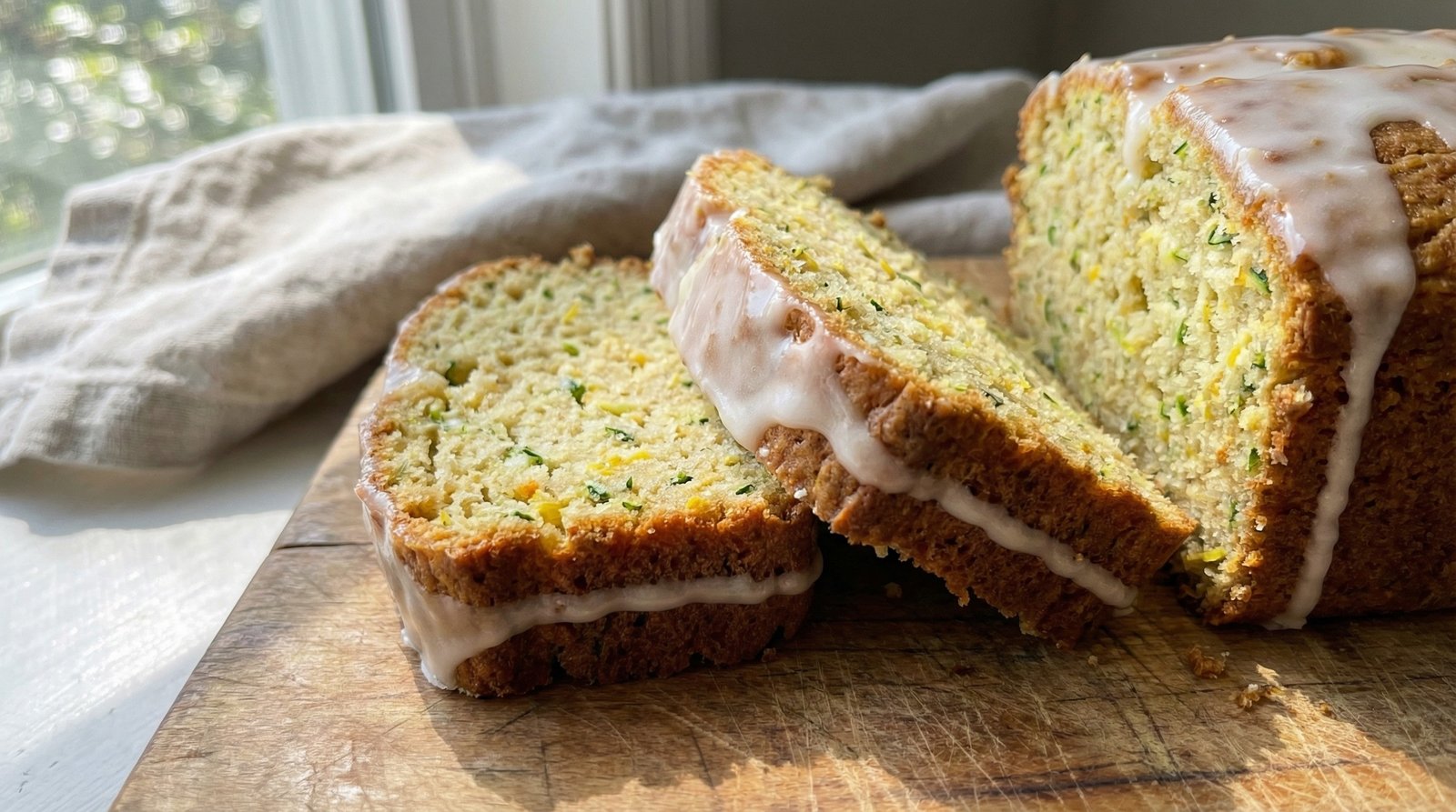 Glazed Lemon Zucchini Bread