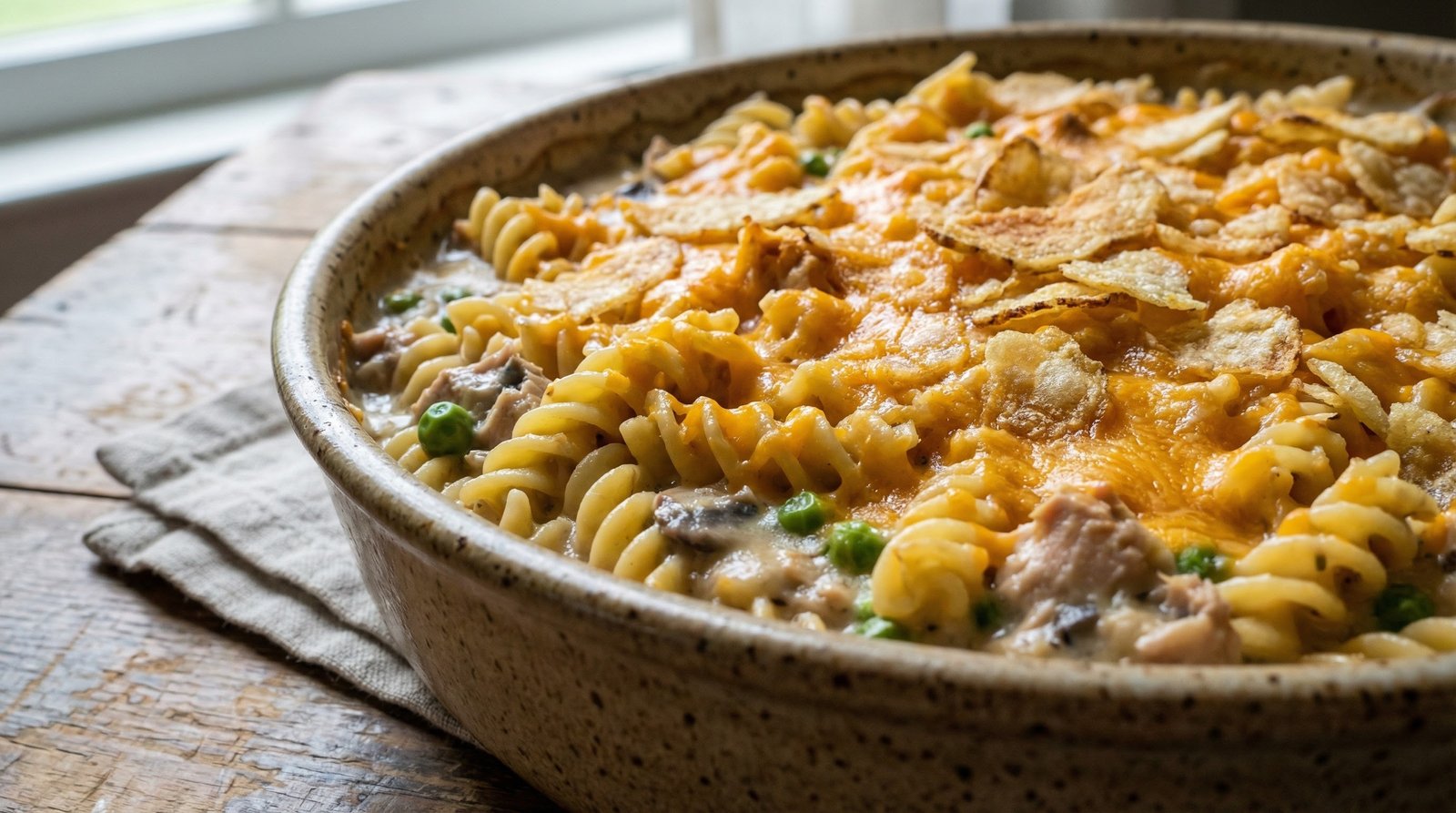 Cheesy Tuna Noodle Casserole