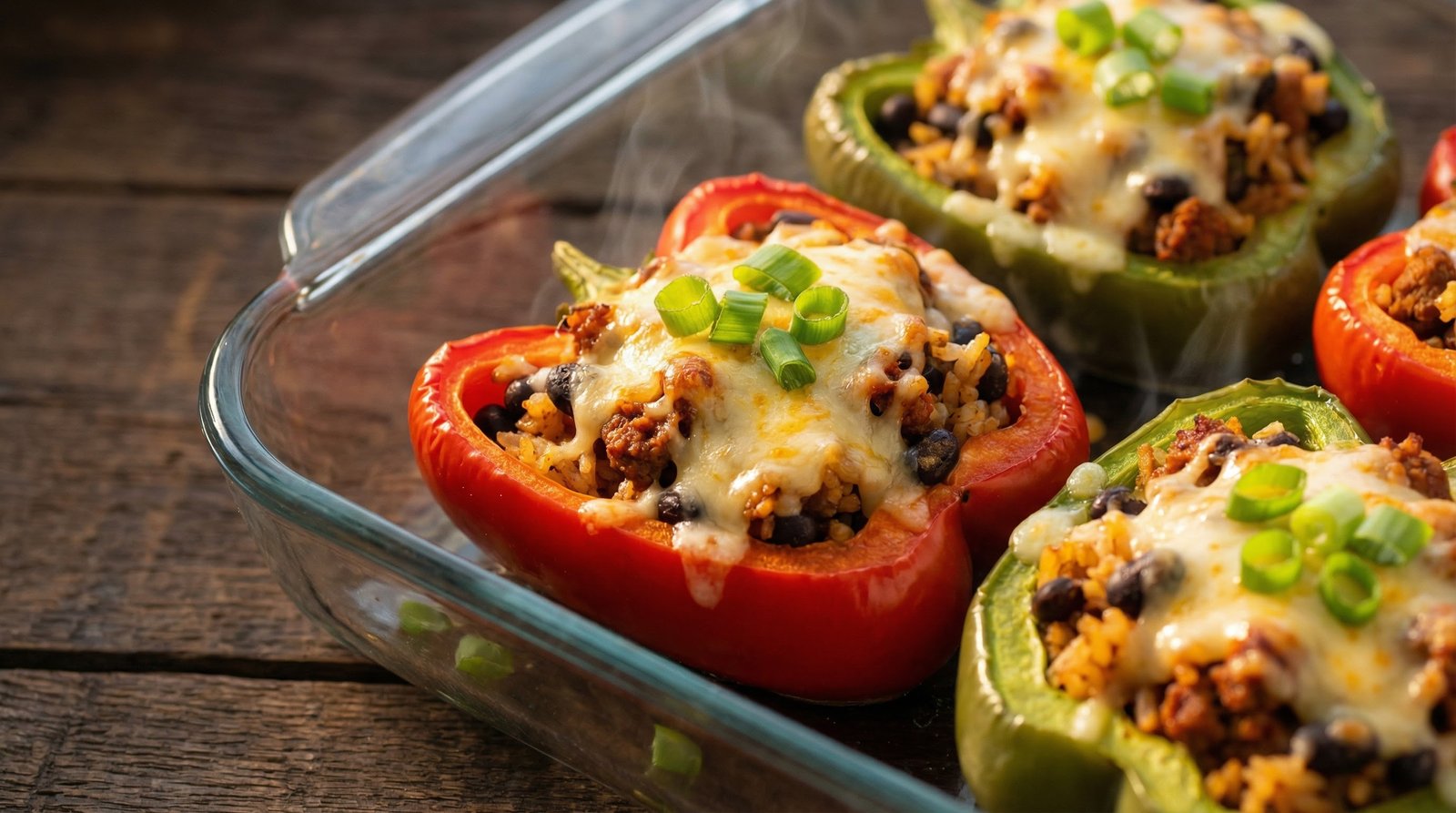 Spicy Chorizo-Stuffed Peppers