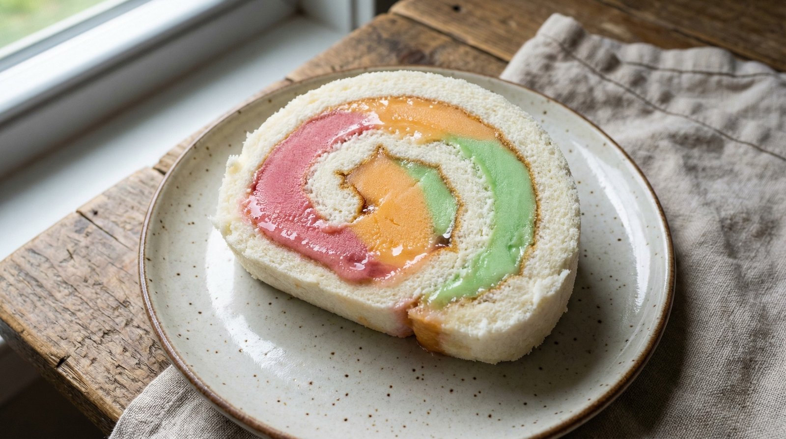Rainbow Sherbet Roll