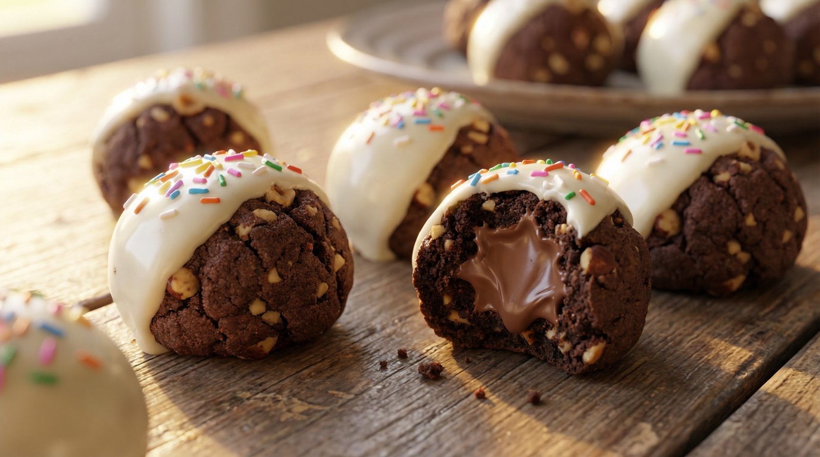 Baked Hazelnut Truffles