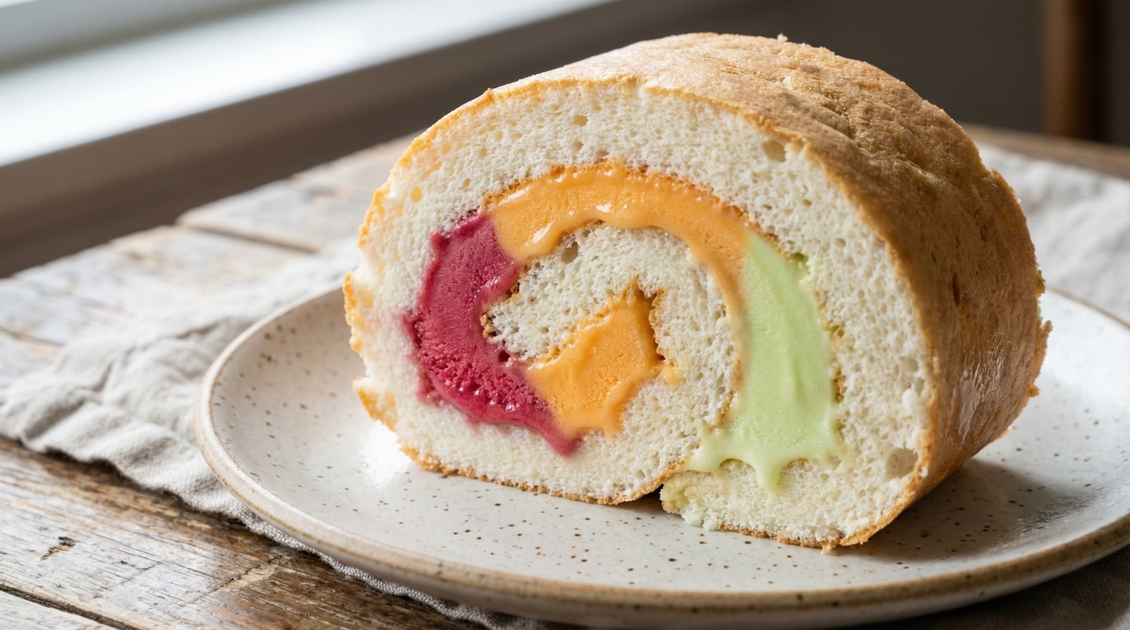 Rainbow Sherbet Roll