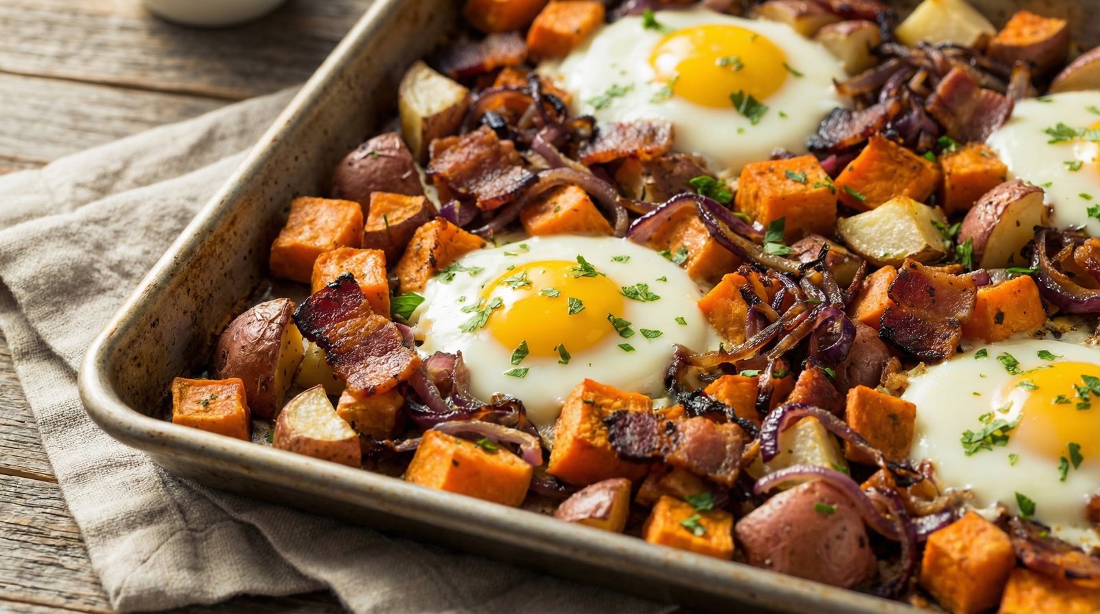 Bacon and Egg Hash