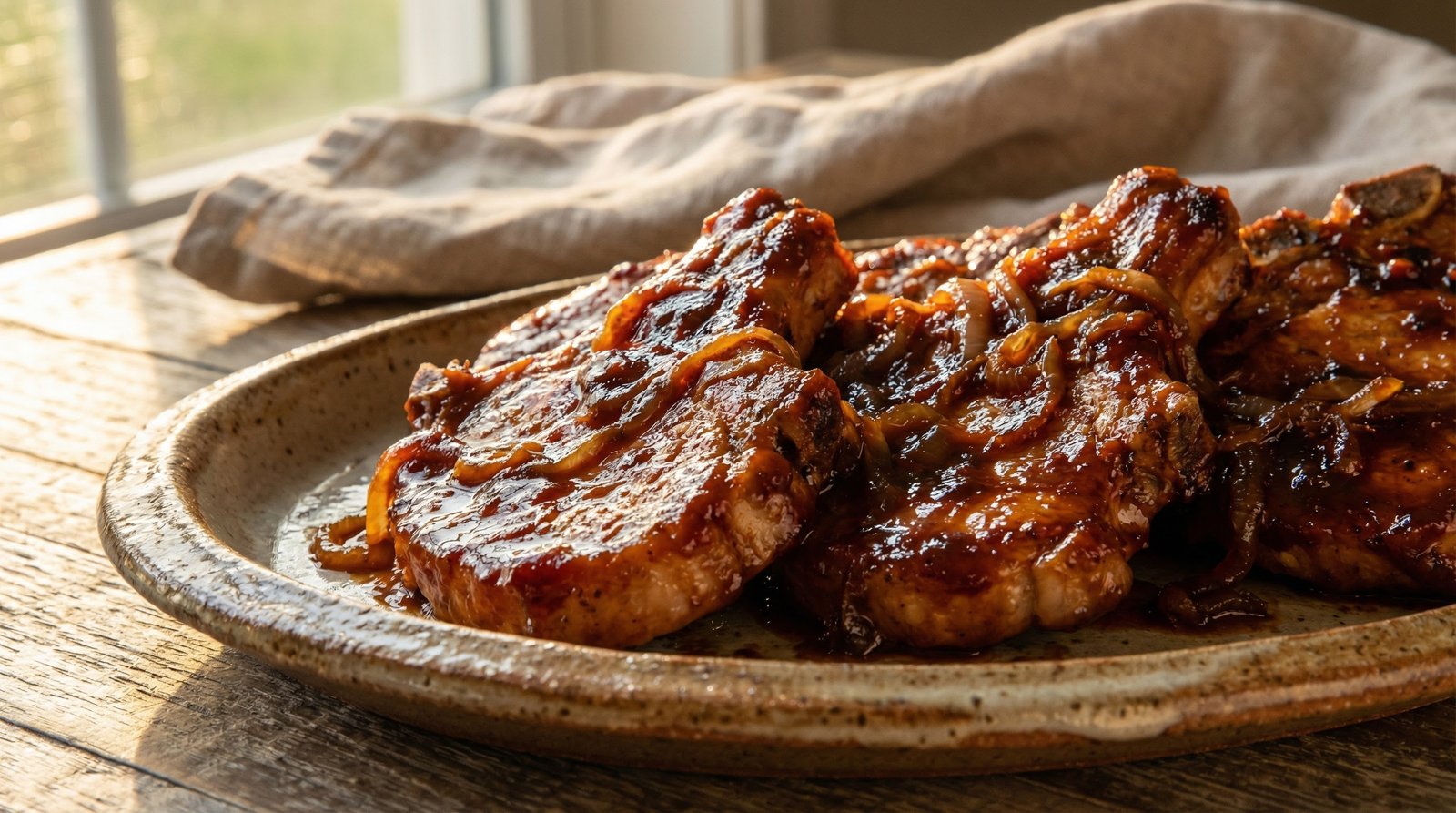 Barbecued Pork Chops
