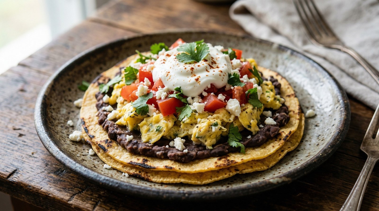 Southwestern Breakfast Tostadas