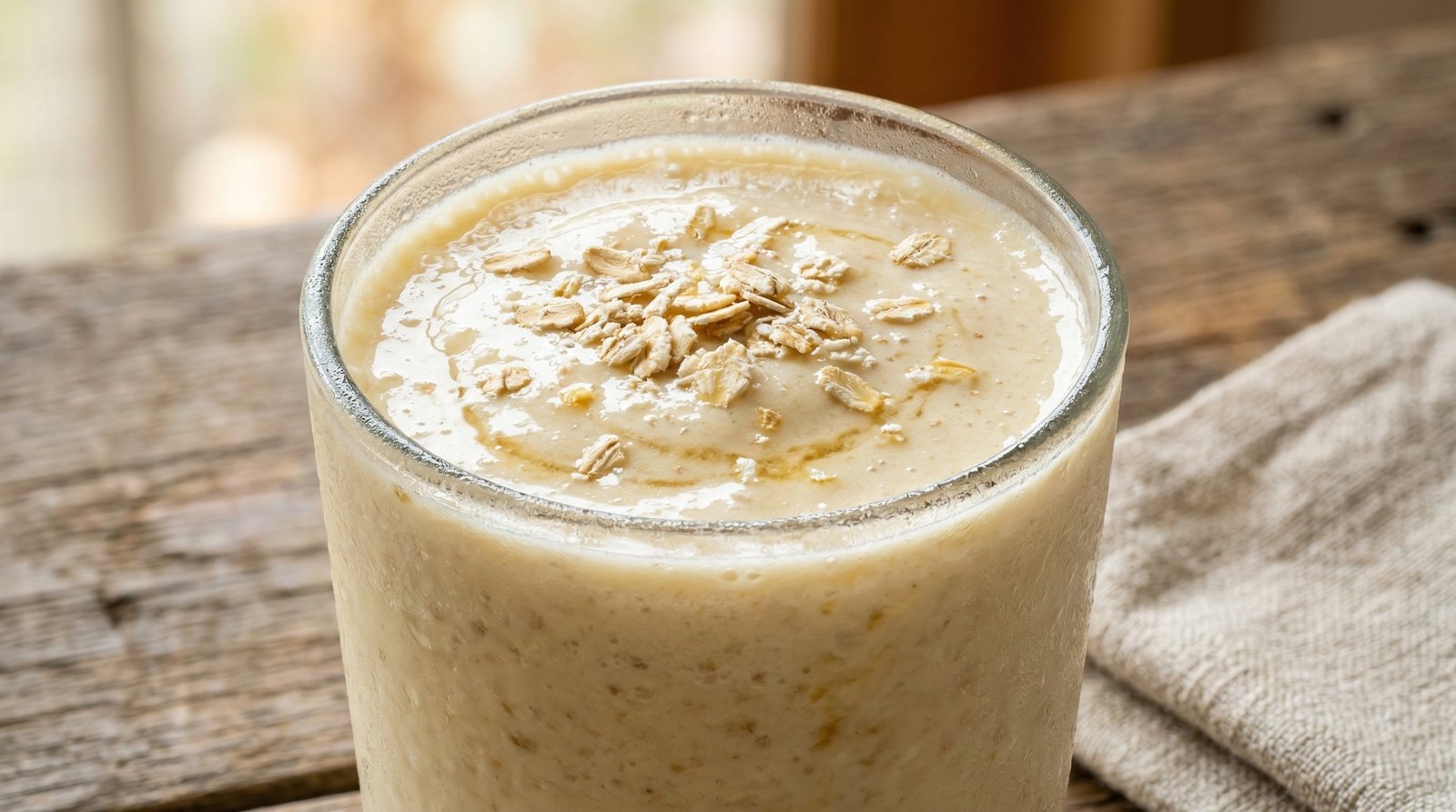 5-Minute Banana Oat Honey Smoothie