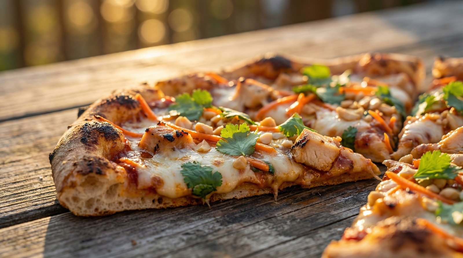 Spicy Grilled Thai Pizza
