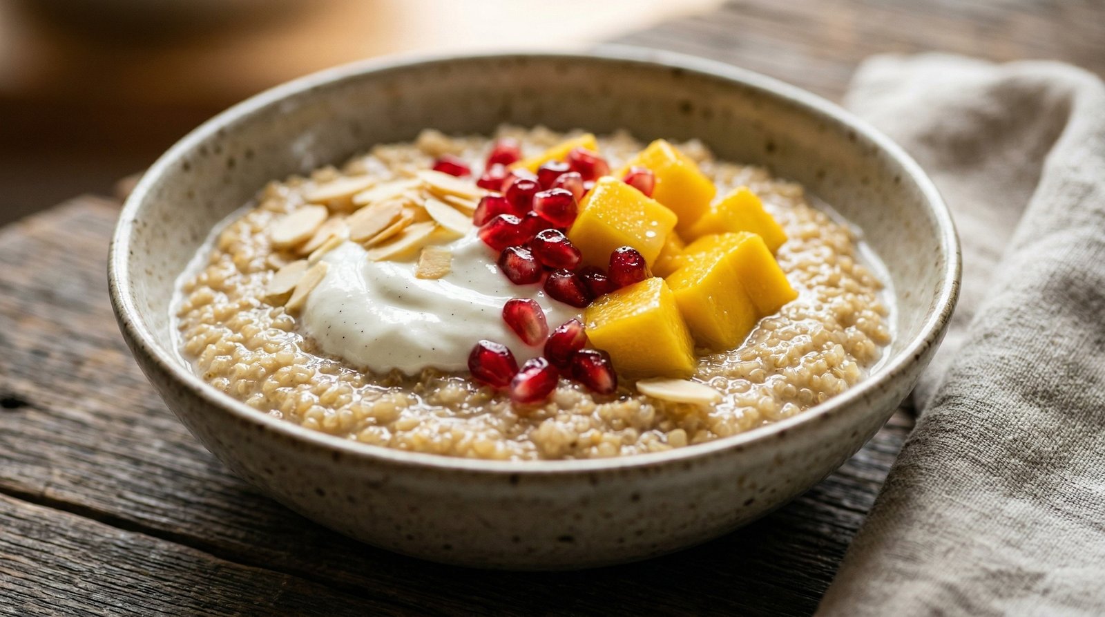 Tropical Quinoa Breakfast Pudding