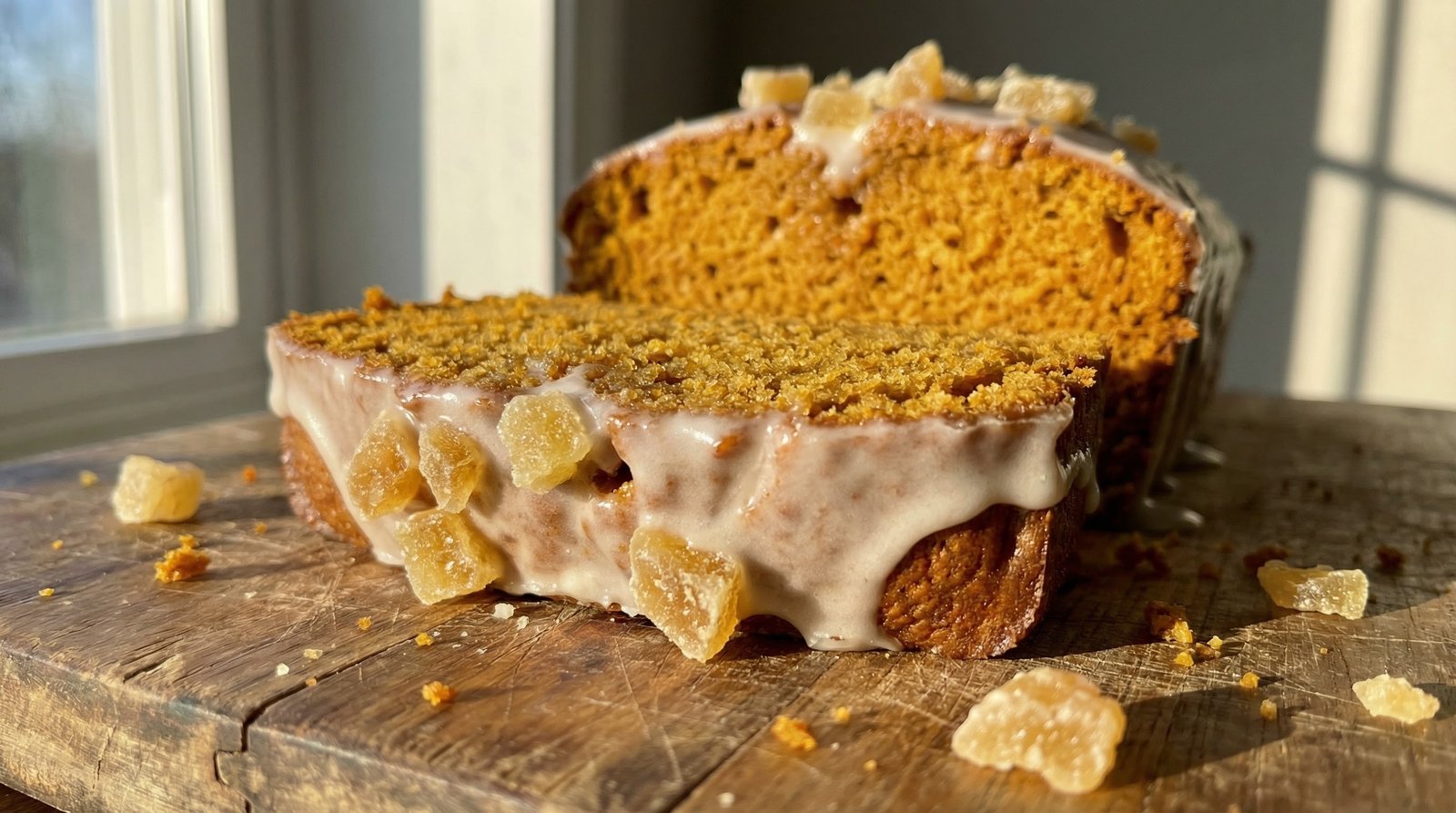 Ginger-Topped Pumpkin Bread