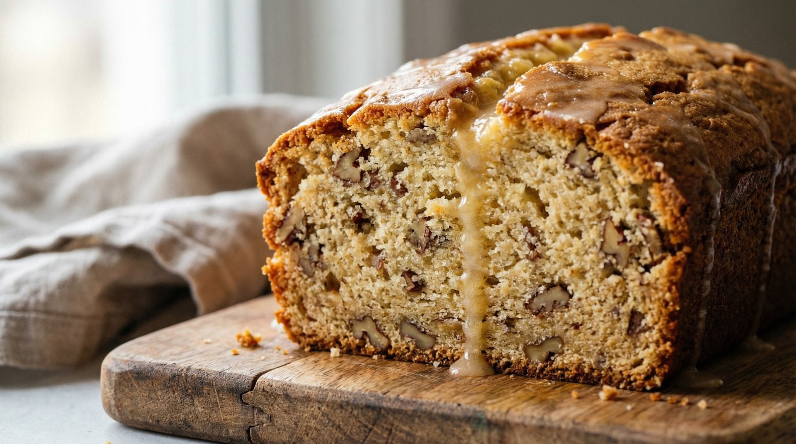 Gluten-Free Glazed Lemon-Pecan Bread