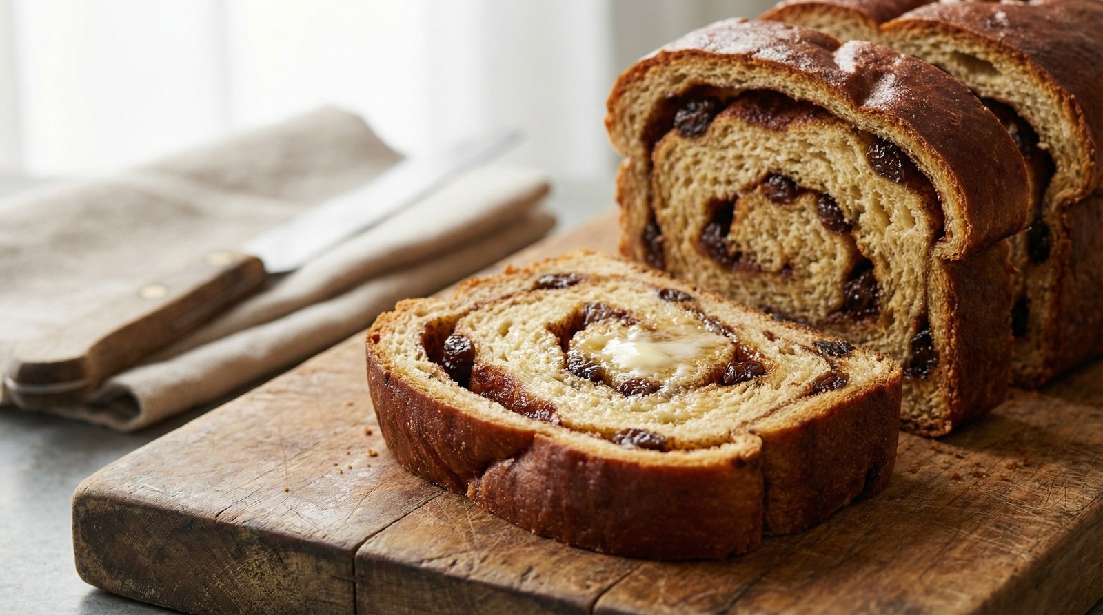 Cinnamon Swirl Raisin Bread