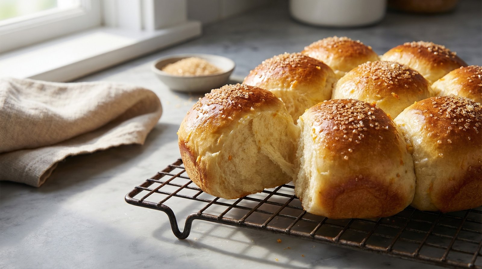 Orange-Cardamom Artisan Rolls