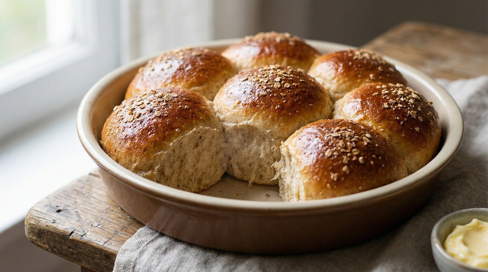 No-Knead Bran Rolls