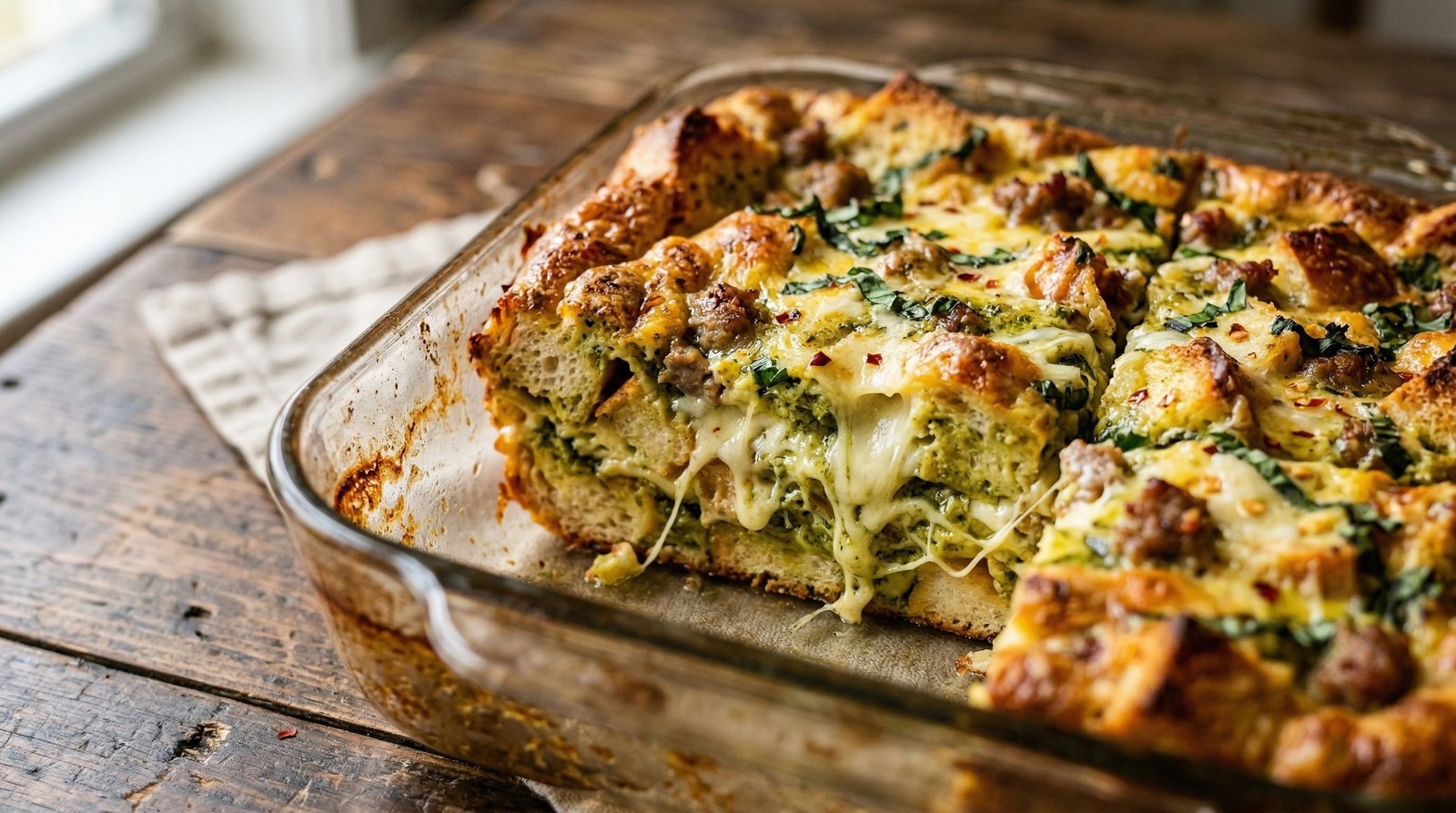 Basil Breakfast Strata