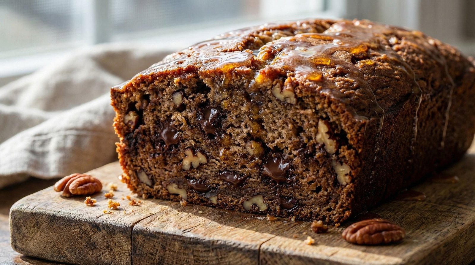 Slow Cooker Bourbon Banana Bread