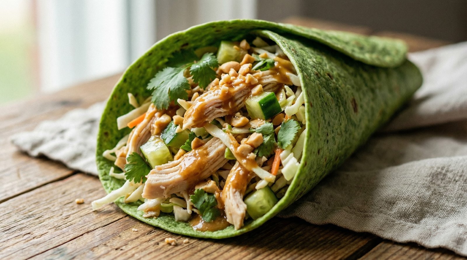 Thai Chicken Salad Cones