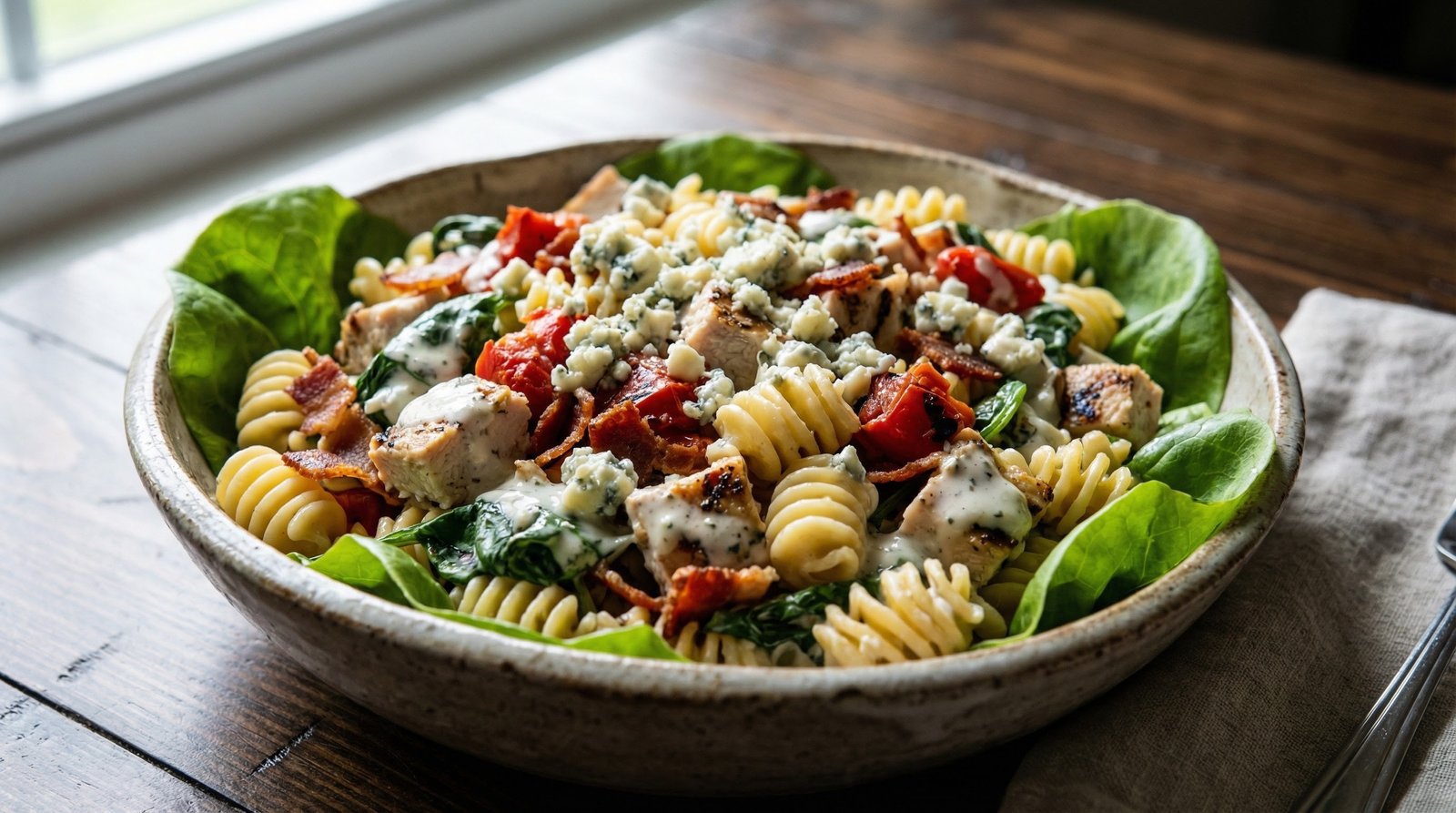 Chicken Gorgonzola Pasta Salad