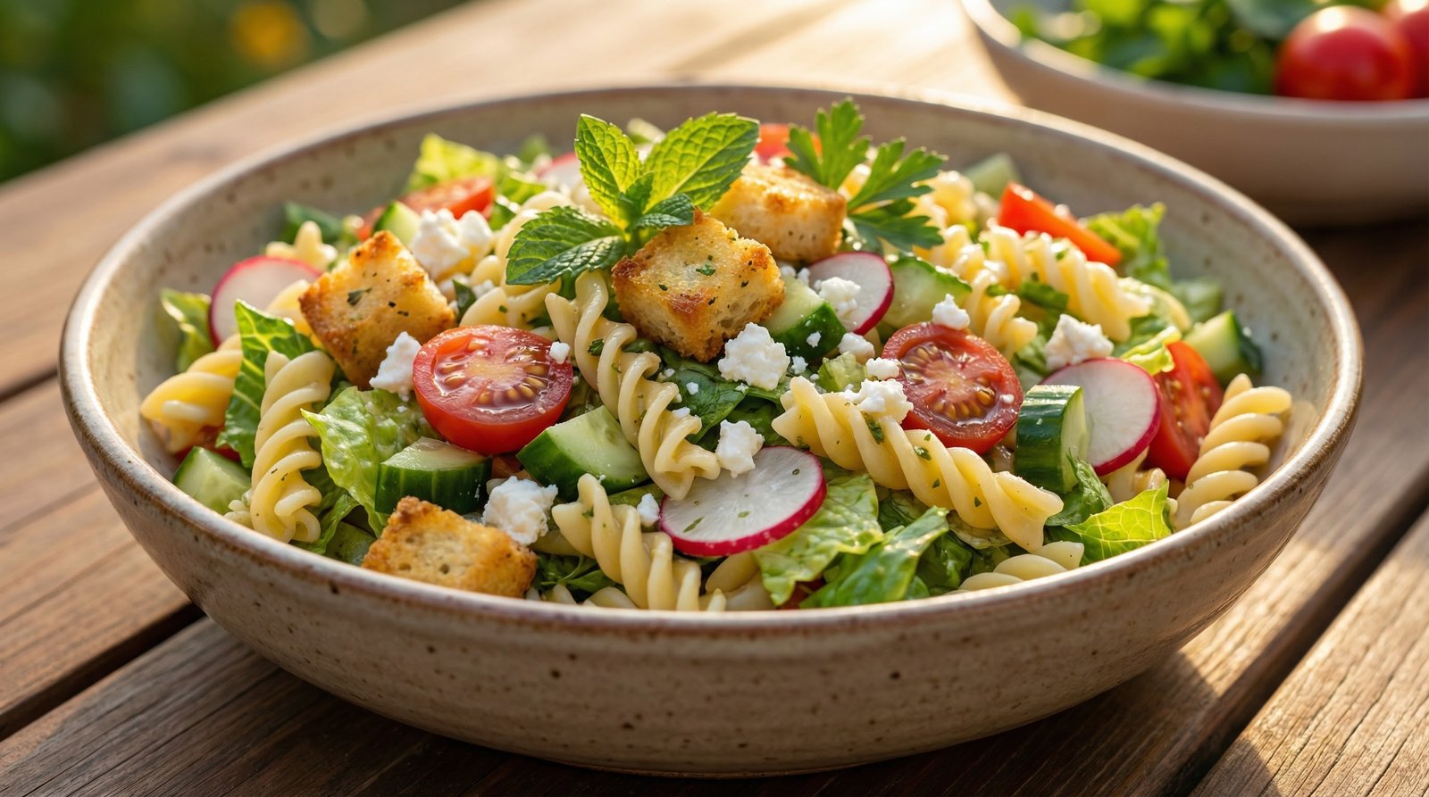 Fattoush Pasta Salad