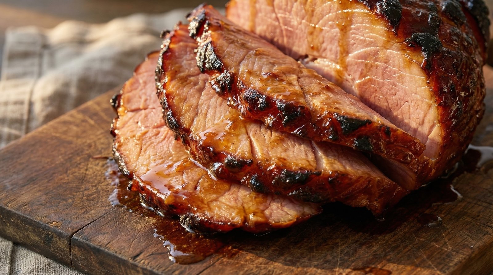 Brown Sugar Bourbon Glazed Ham