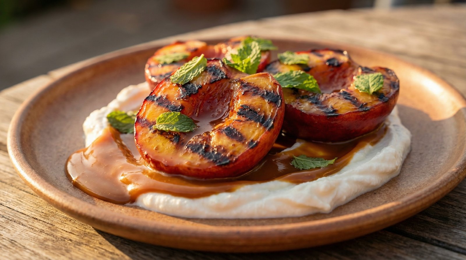 Grilled Nectarines