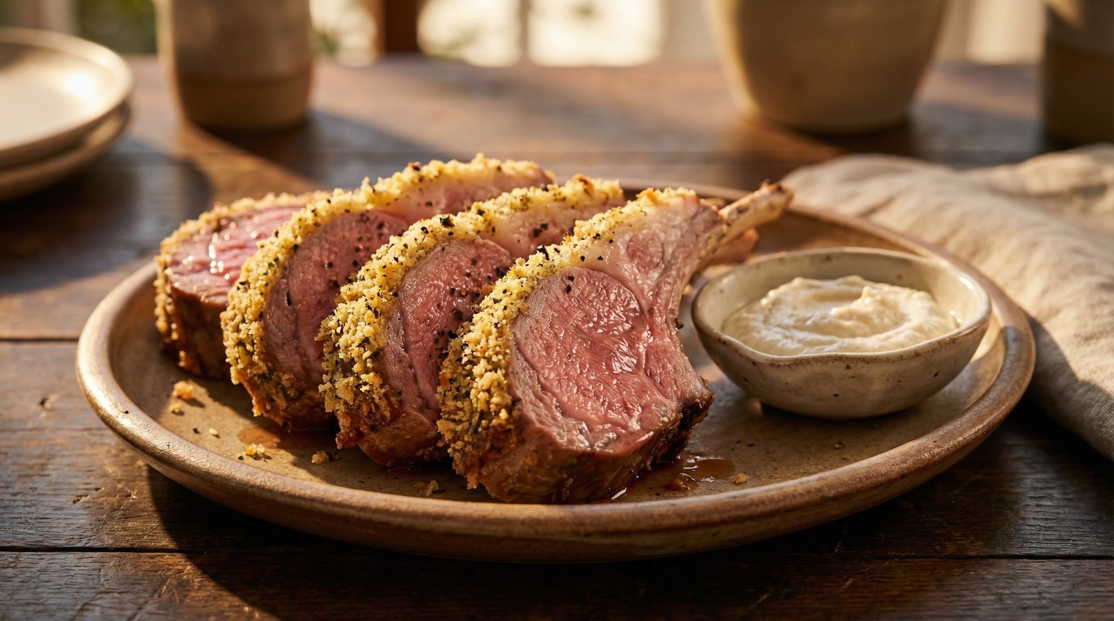 Black Pepper-Crusted Rack of Lamb
