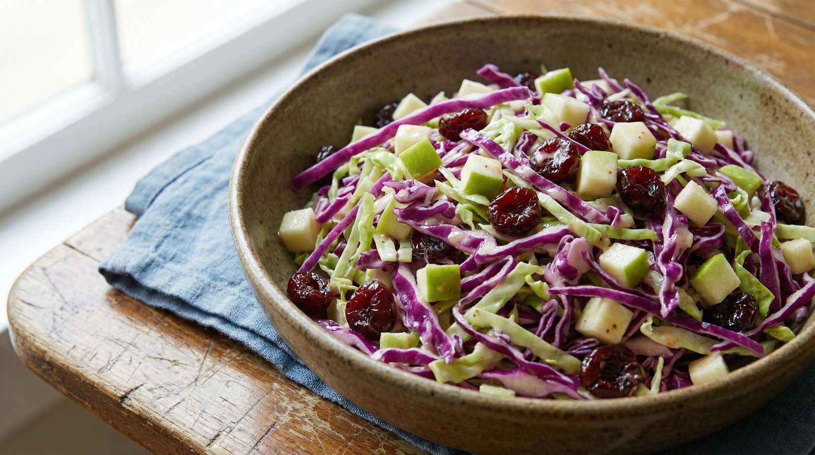 Apple Cherry Coleslaw
