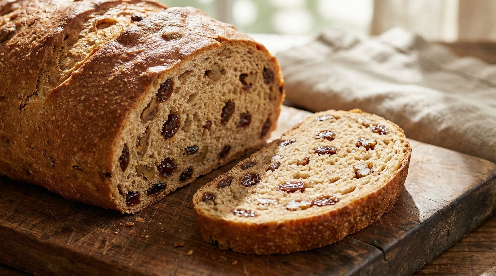 Whole Wheat Raisin Nut Bread