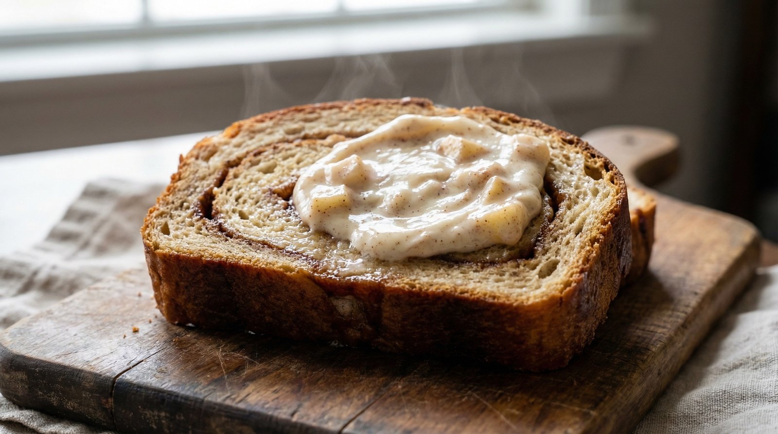Cinnamon Bread with Apple Spread